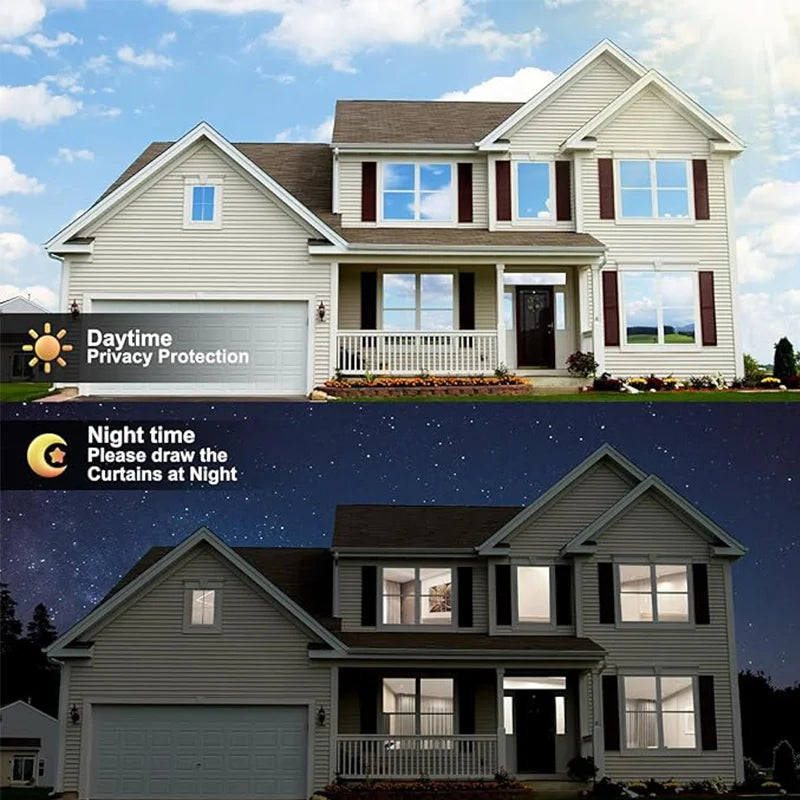 Pellicola Privacy Autoadesiva per Finestre — Effetto Specchio, Anti UV, Casa e Ufficio