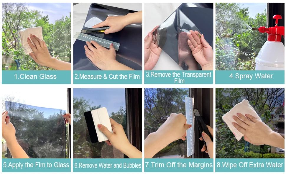 Pellicola Privacy One Way per Finestre — Anti UV, Blocco Solare, Casa e Ufficio