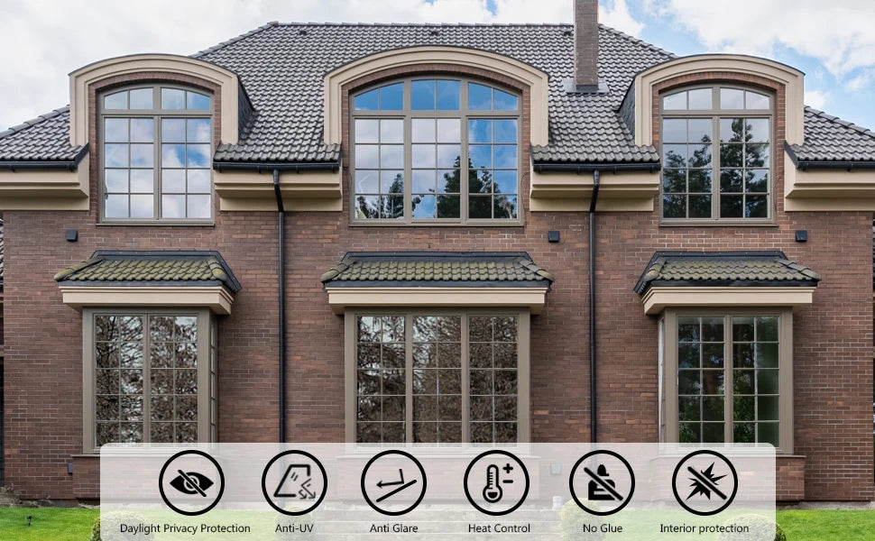 Pellicola Privacy One Way per Finestre — Anti UV, Blocco Solare, Casa e Ufficio